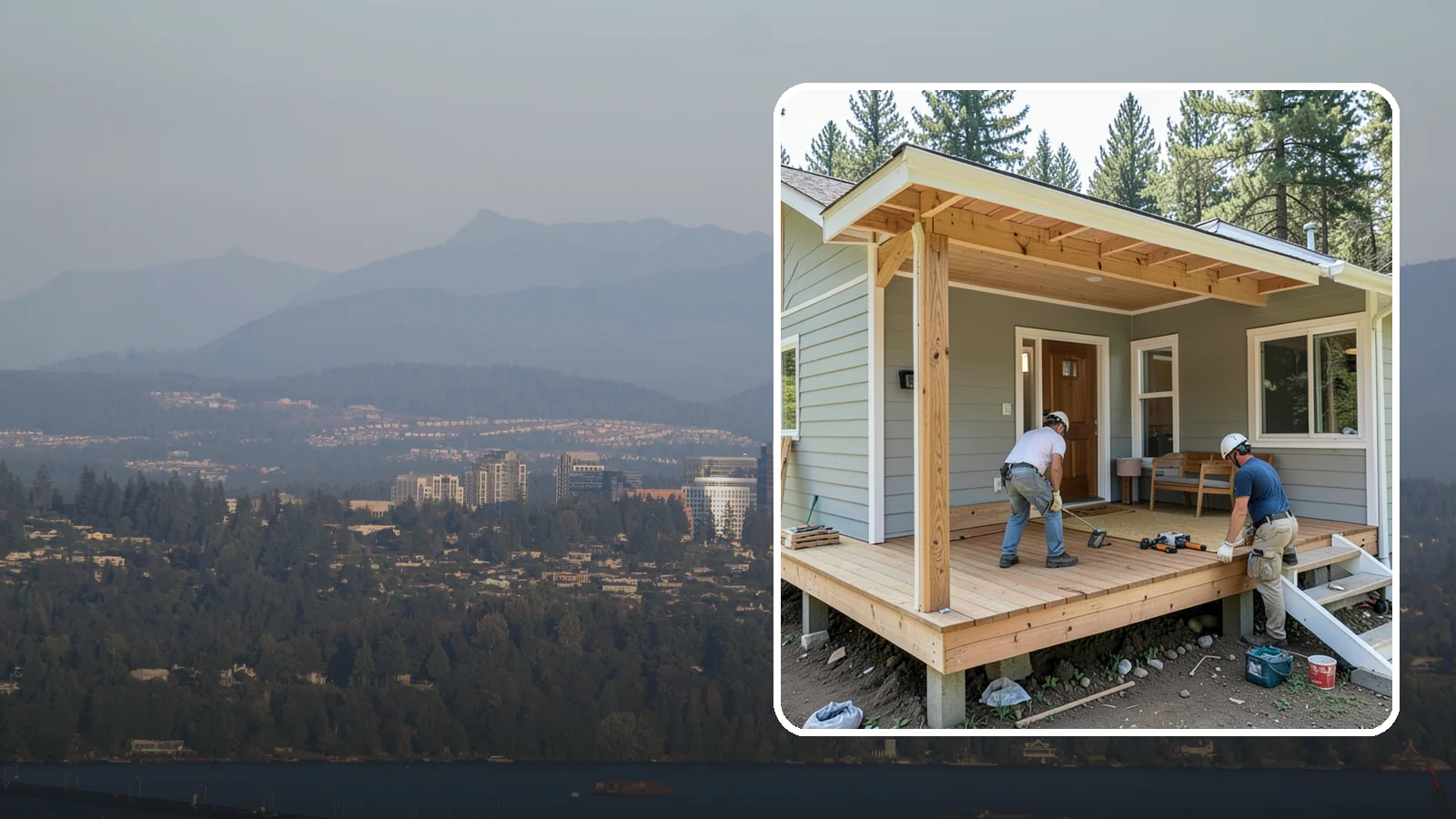Front Porch Construction in Medina, King County, WA - Front porch construction that boosts curb appeal and creates a welcoming entrance to your home.