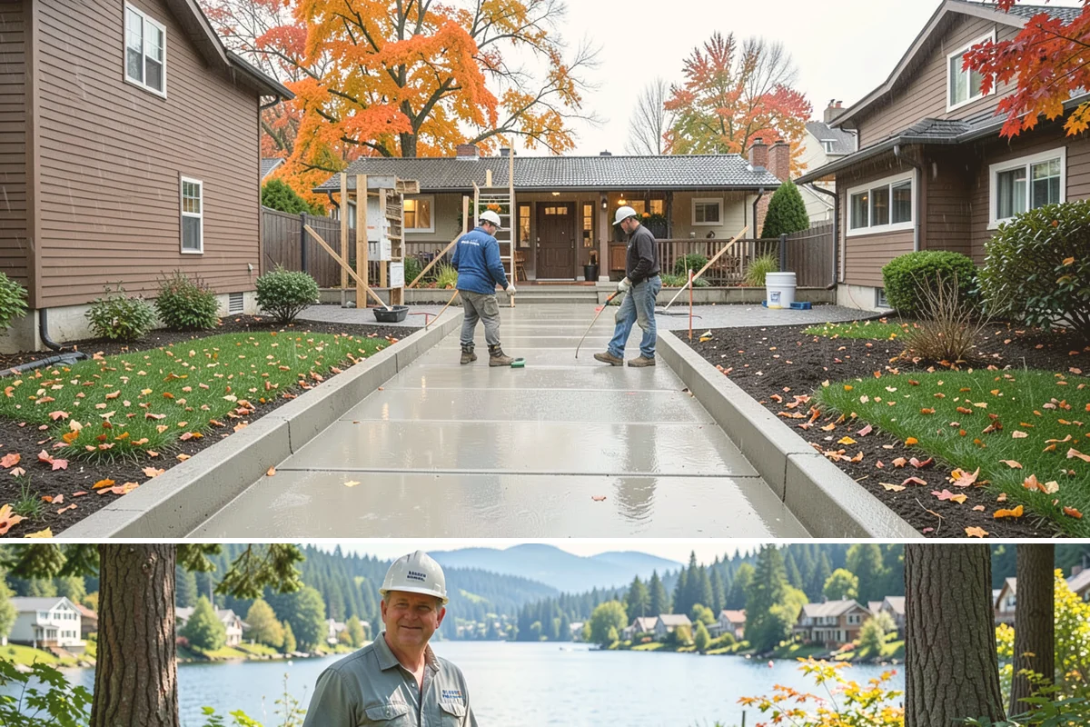 Front Porch Construction in Milton, King County, WA - Late spring through early fall provides the dry conditions ideal for tying a new porch roof into your home.