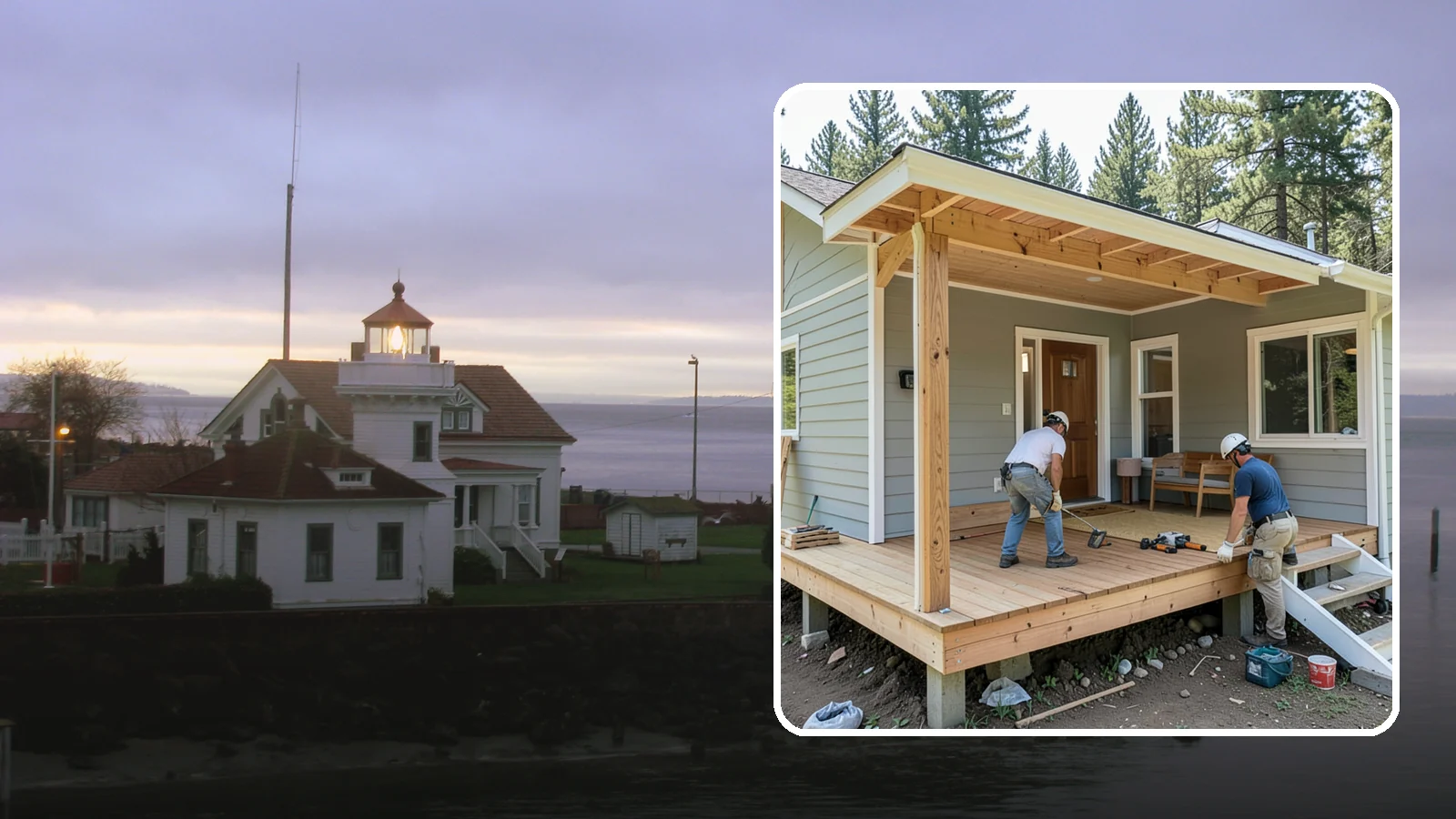 Front Porch Construction in Mukilteo, Snohomish County, WA - Front porch construction that boosts curb appeal and creates a welcoming entrance to your home.