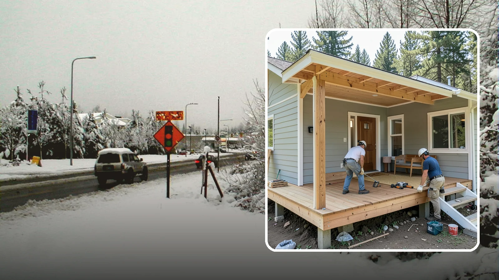 Front Porch Construction in Newcastle, King County, WA - Front porch construction that boosts curb appeal and creates a welcoming entrance to your home.