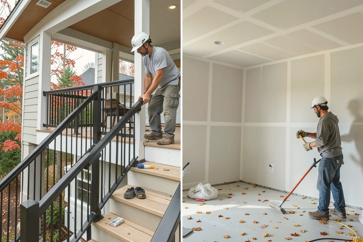 Front Porch Construction in Newcastle, King County, WA - Design the porch to match your home's style