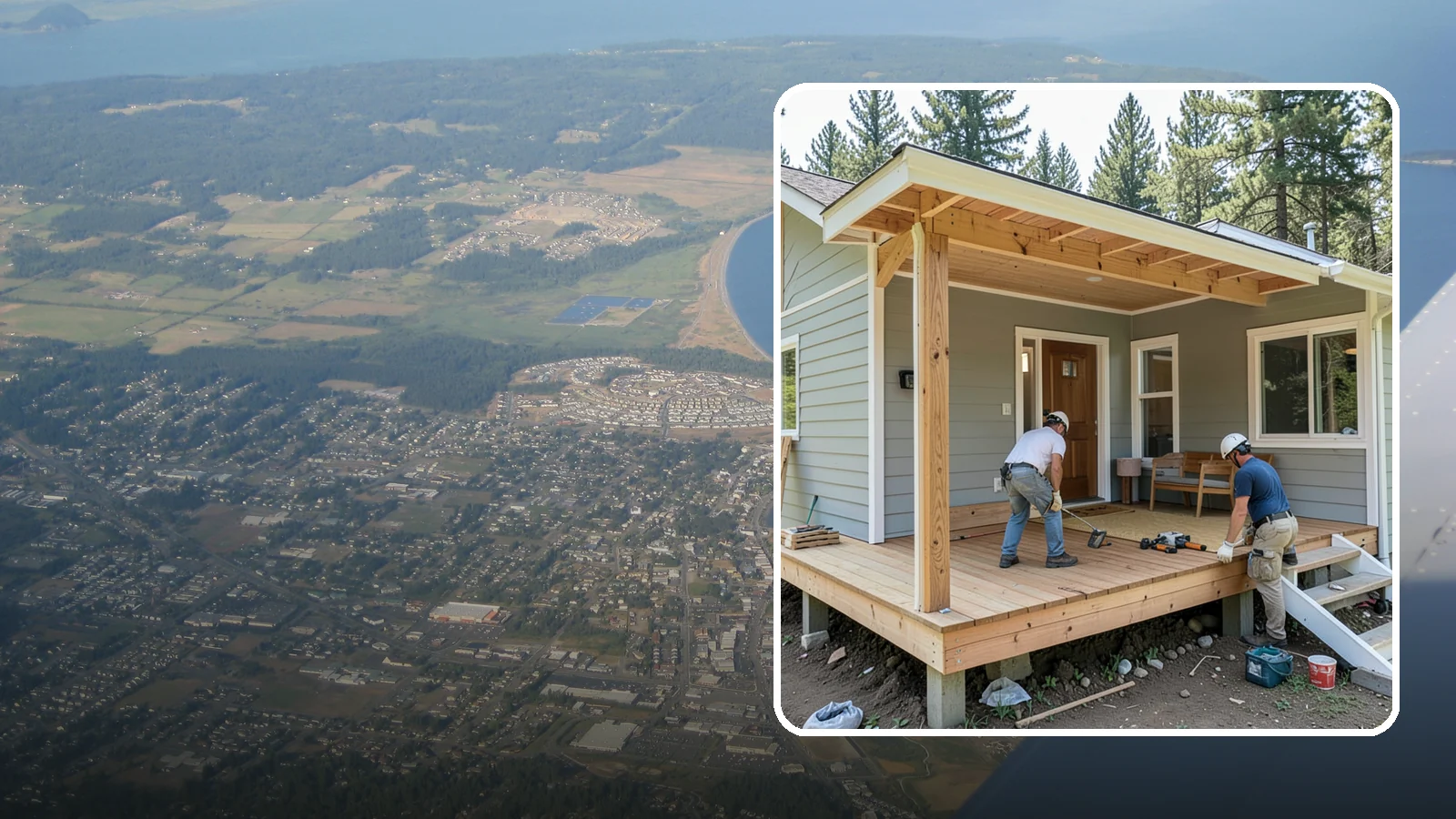 Front Porch Construction in Oak Harbor, Island County, WA - Front porch construction that boosts curb appeal and creates a welcoming entrance to your home.