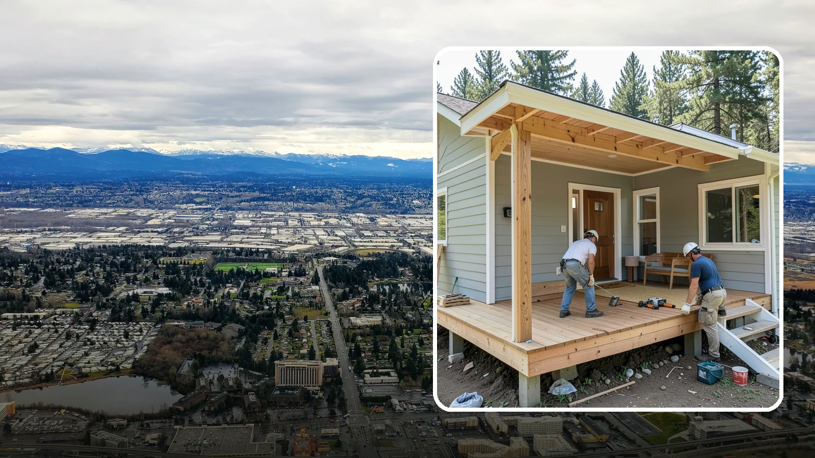 Front Porch Construction in SeaTac, King County, WA - Front porch construction that boosts curb appeal and creates a welcoming entrance to your home.