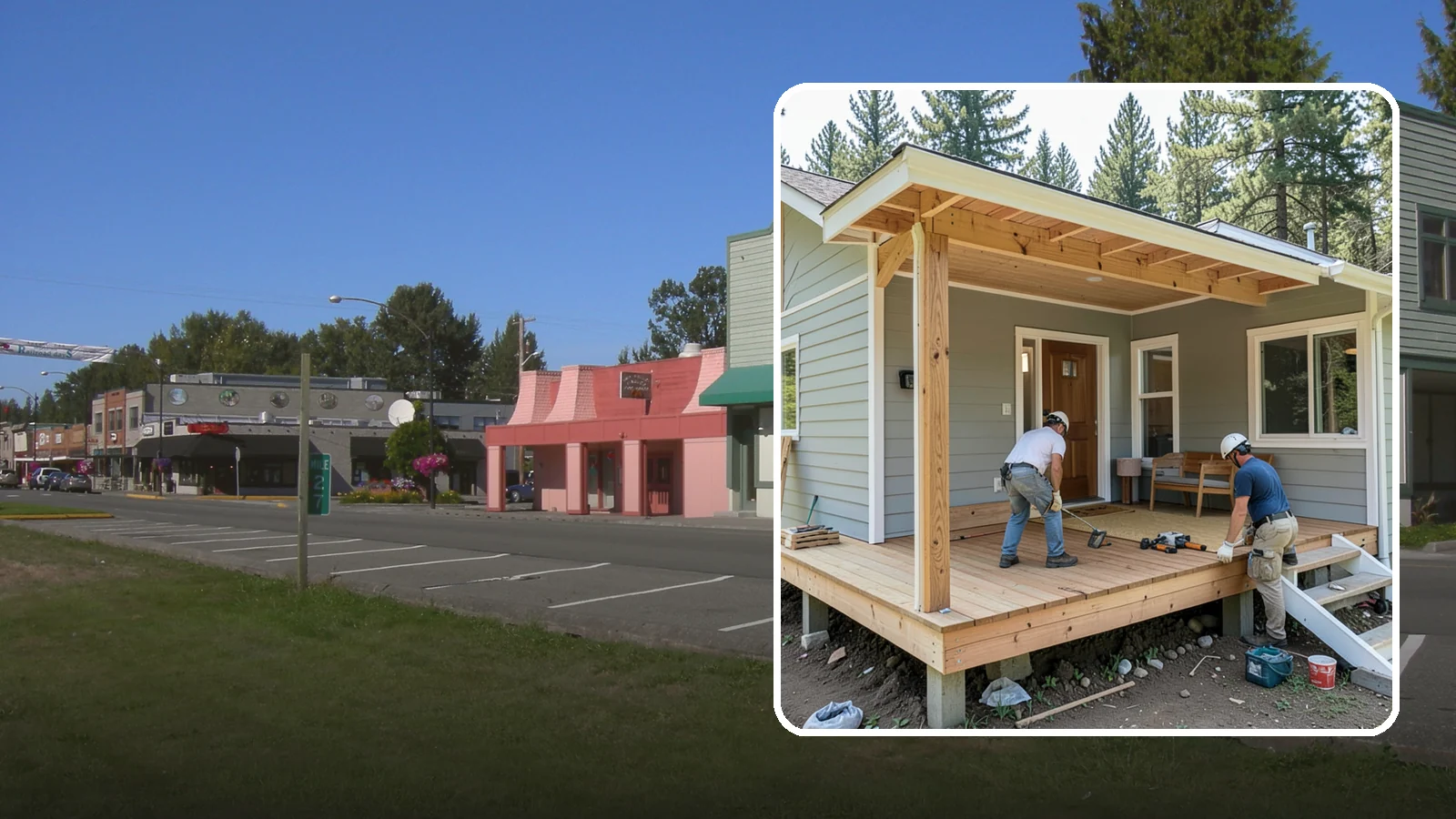 Front Porch Construction in Snoqualmie, King County, WA - Front porch construction that boosts curb appeal and creates a welcoming entrance to your home.