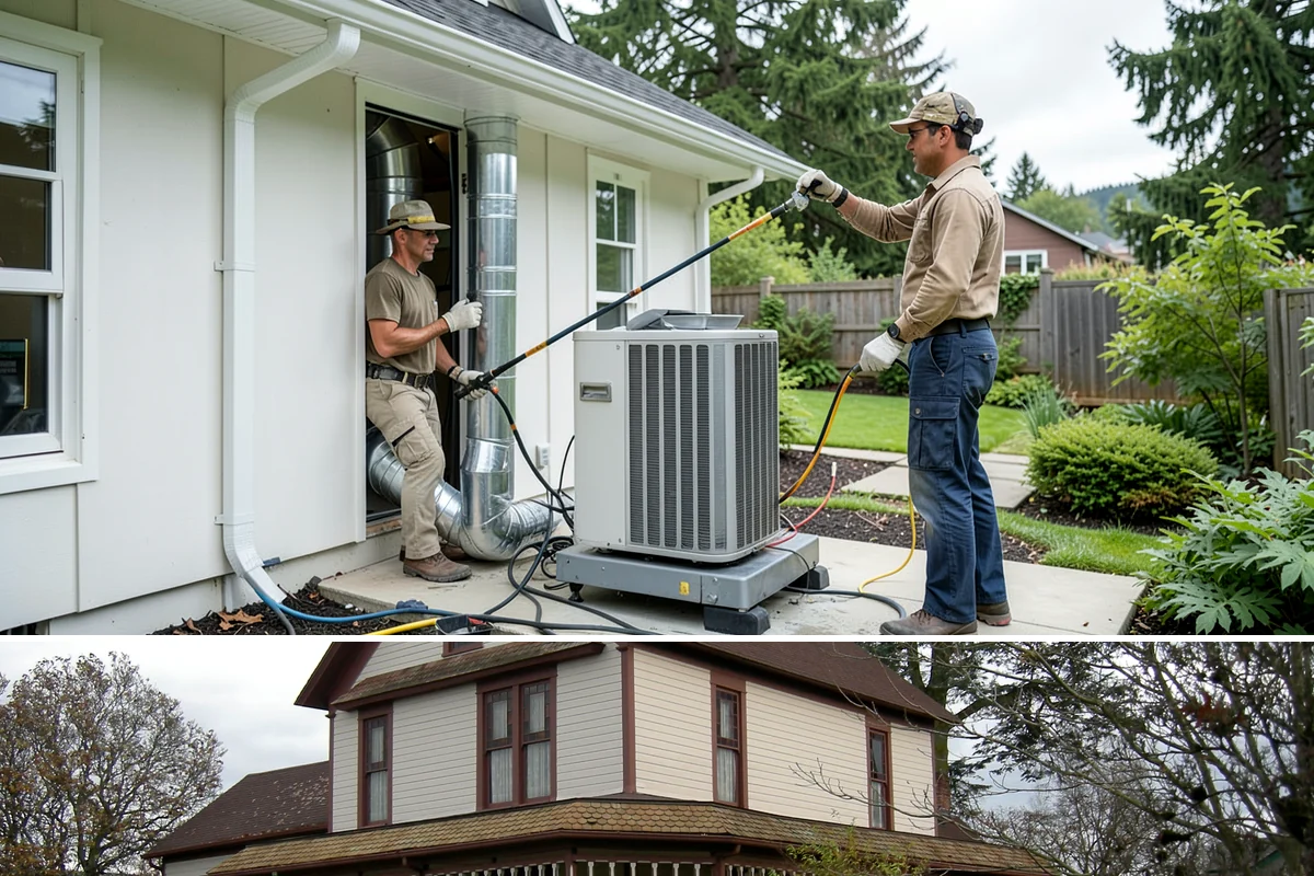 Front Porch Construction in Sumner, Pierce County, WA - Late spring through early fall provides the dry conditions ideal for tying a new porch roof into your home.
