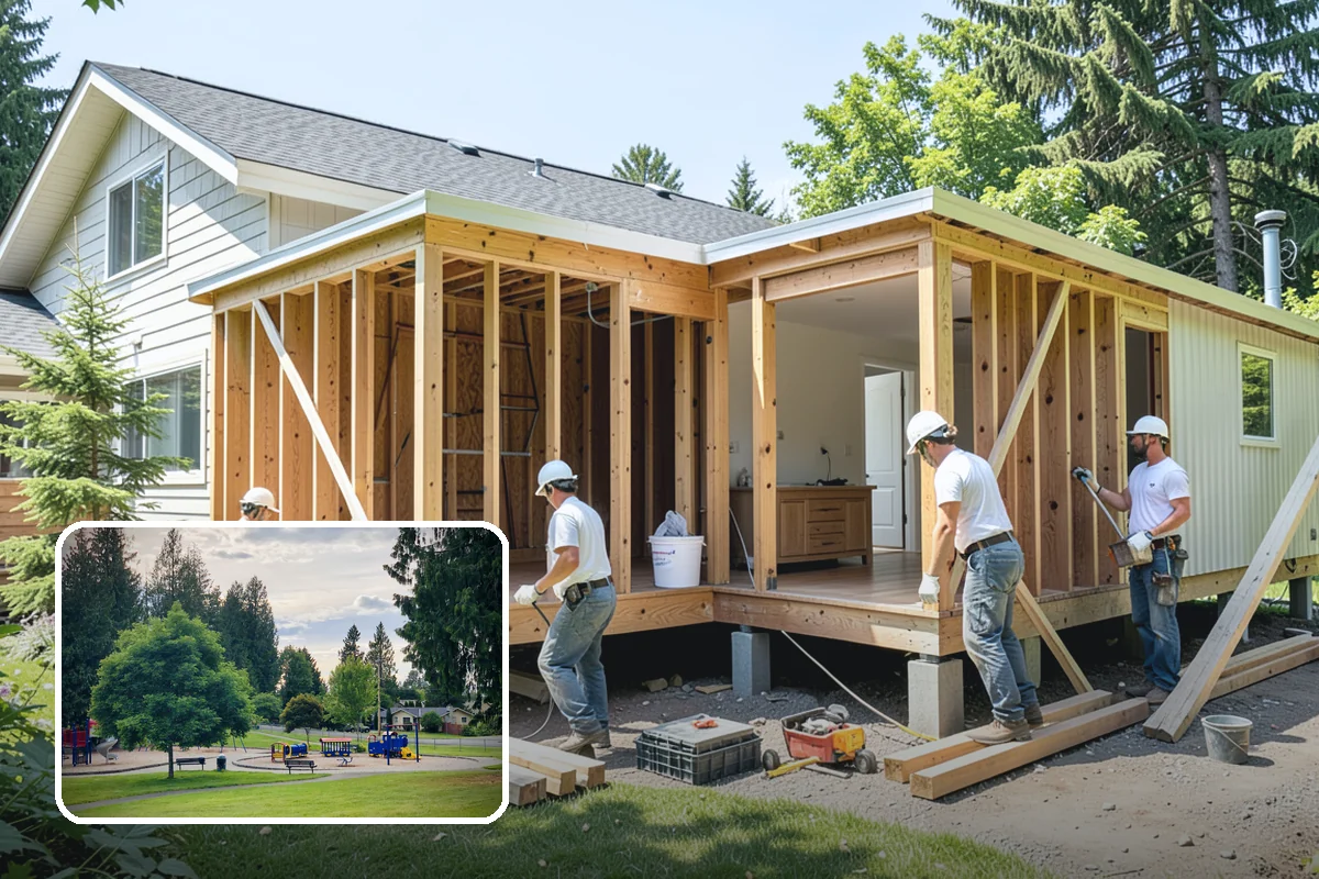 Front Steps Construction in Bonney Lake, Pierce County, WA - Safe, code-compliant rise and run for daily use