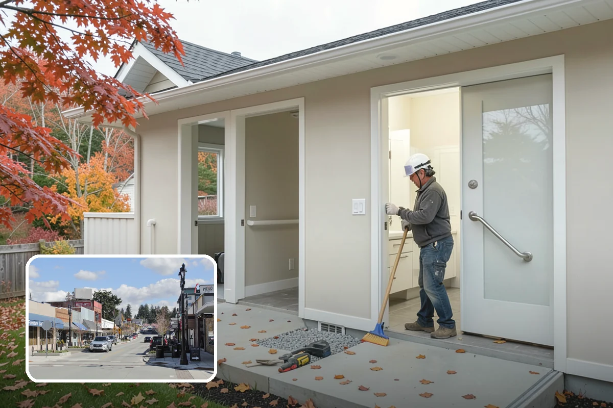 Front Steps Construction in Bothell, King County, WA - Safe, code-compliant rise and run for daily use