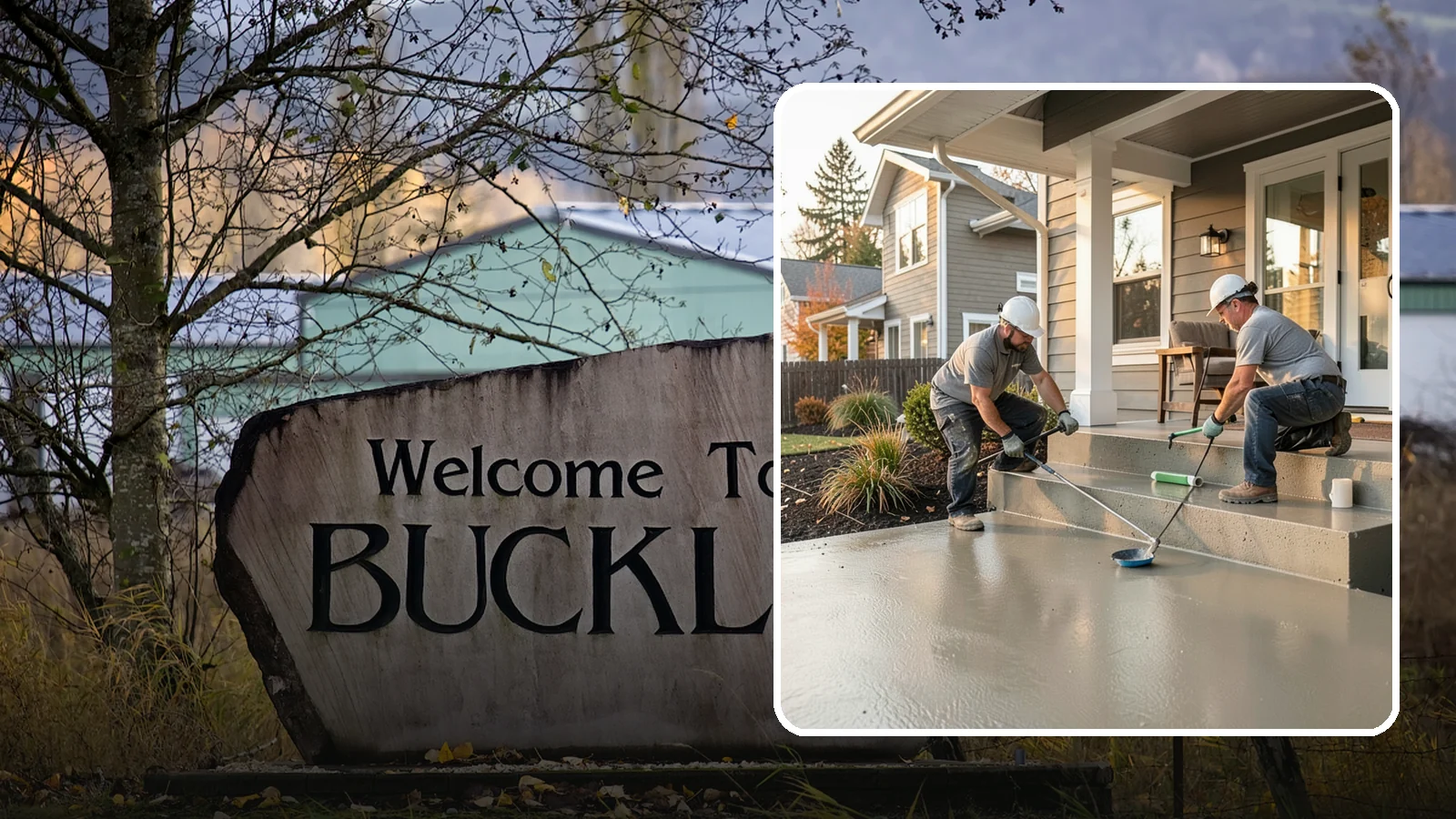 Front Steps Construction in Buckley, Pierce County, WA - Building safe, welcoming front entry steps engineered for solid footing in the Northwest's wet weather.