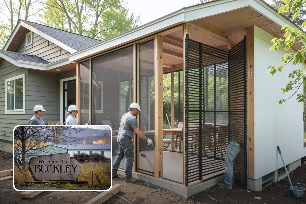 Front Steps Construction in Buckley, Pierce County, WA - Safe, code-compliant rise and run for daily use