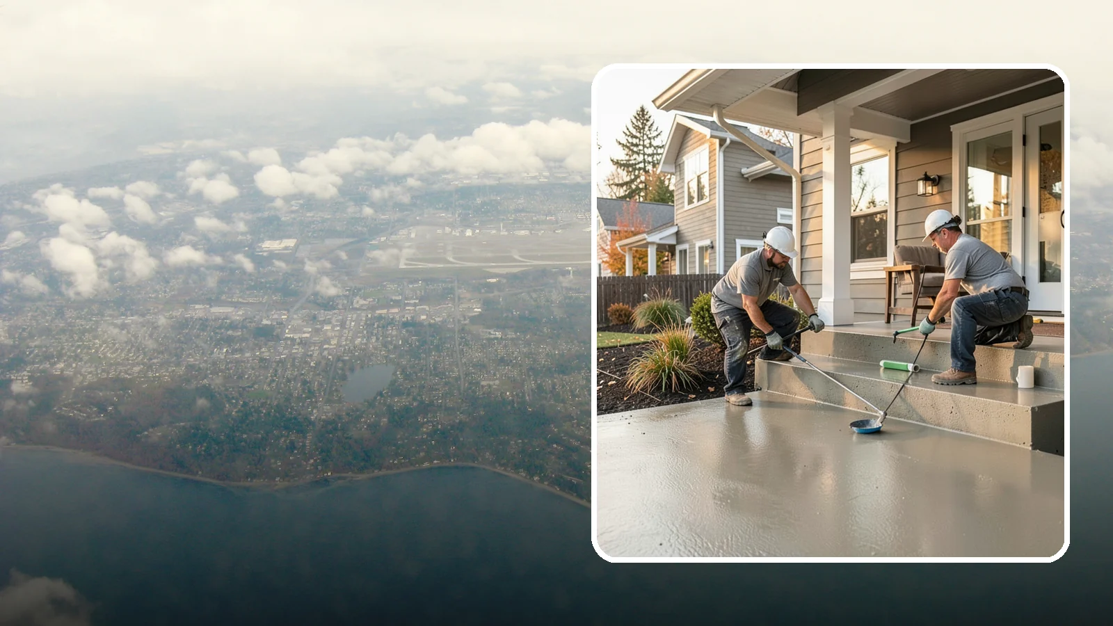 Front Steps Construction in Burien, King County, WA - Building safe, welcoming front entry steps engineered for solid footing in the Northwest's wet weather.
