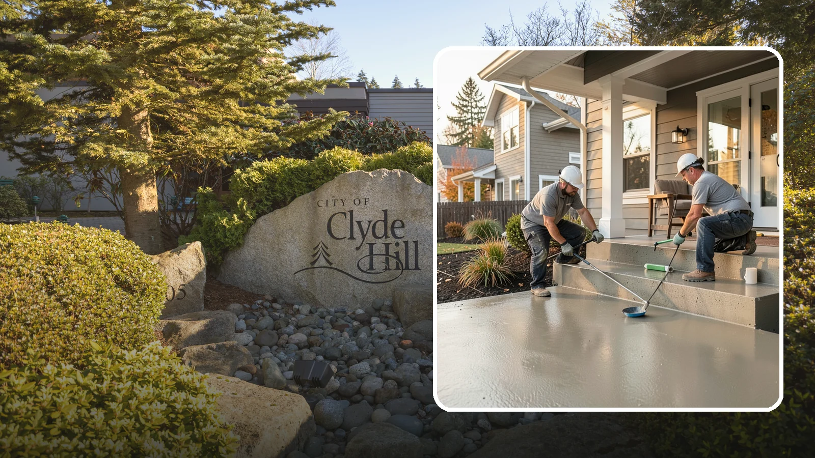 Front Steps Construction in Clyde Hill, King County, WA - Building safe, welcoming front entry steps engineered for solid footing in the Northwest's wet weather.