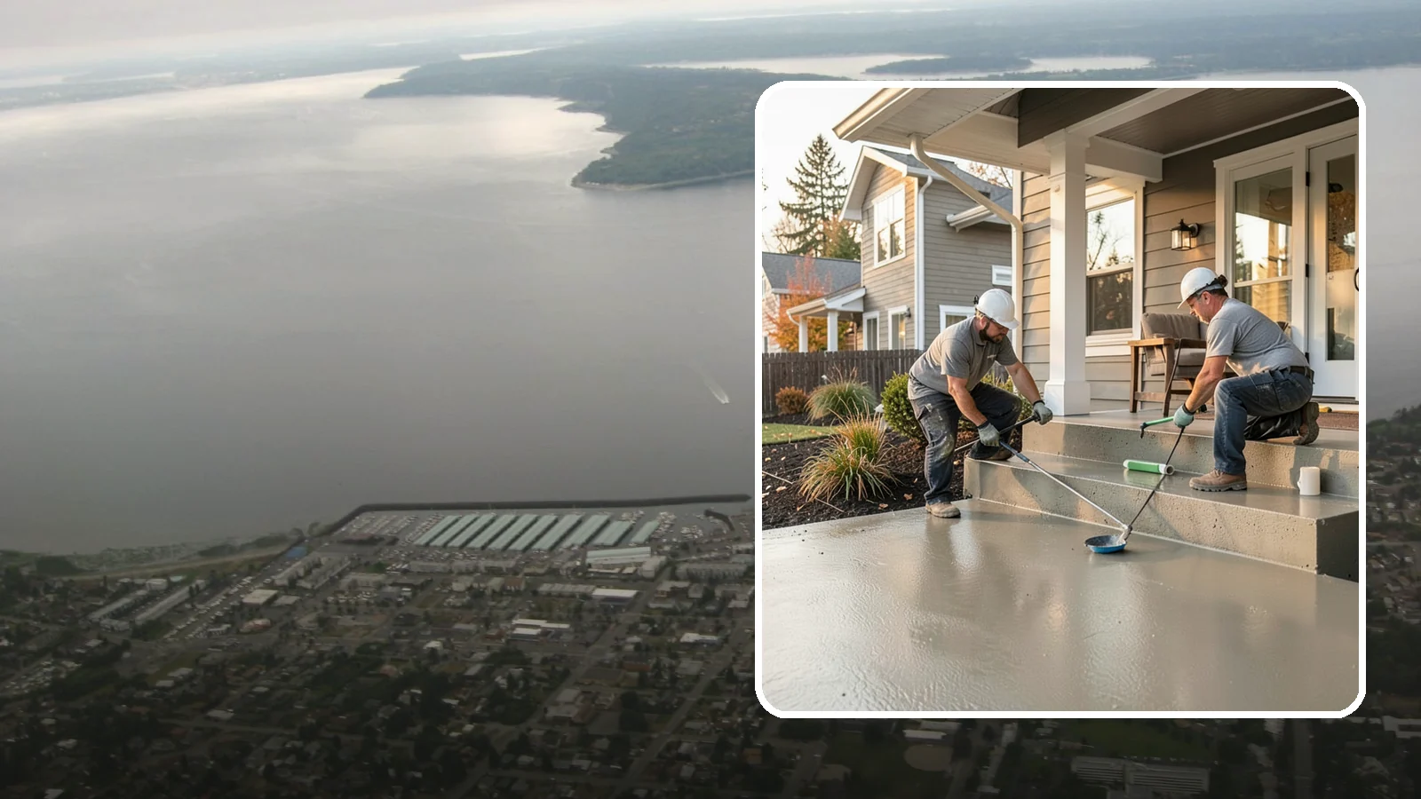 Front Steps Construction in Des Moines, King County, WA - Building safe, welcoming front entry steps engineered for solid footing in the Northwest's wet weather.