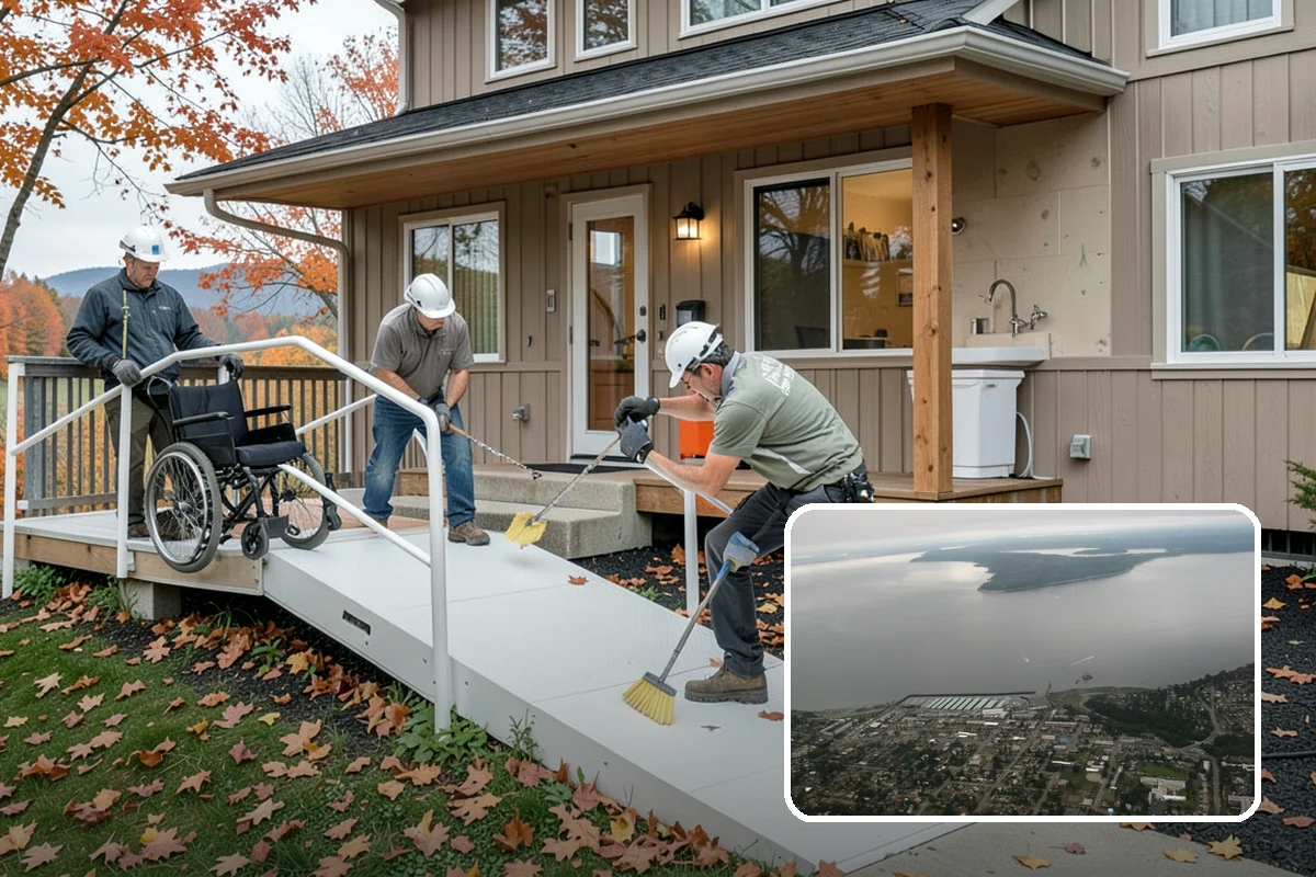 Front Steps Construction in Des Moines, King County, WA - Safe, code-compliant rise and run for daily use