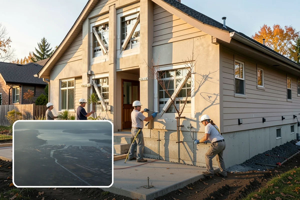 Front Steps Construction in Fife, Pierce County, WA - Safe, code-compliant rise and run for daily use