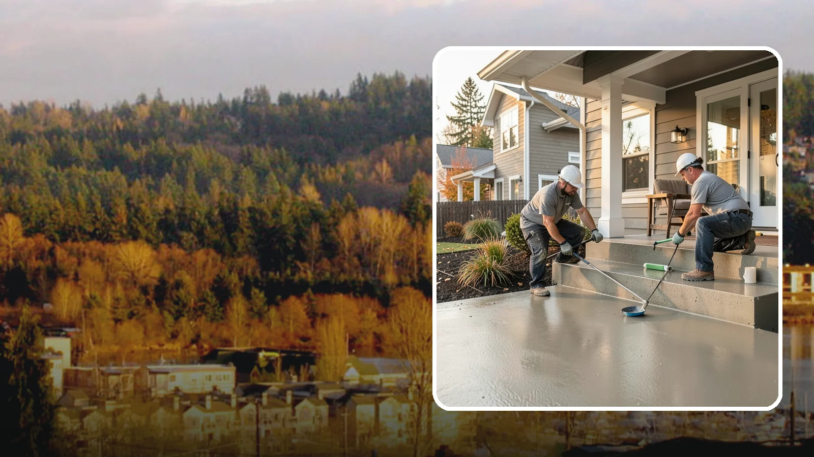 Front Steps Construction in Kenmore, King County, WA - Building safe, welcoming front entry steps engineered for solid footing in the Northwest's wet weather.