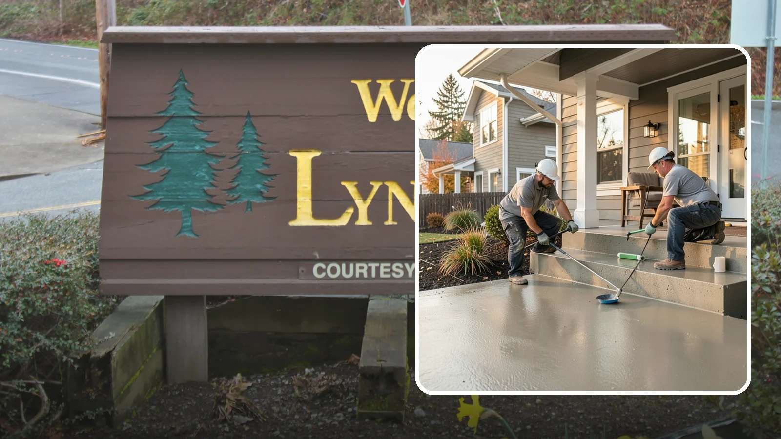 Front Steps Construction in Lynnwood, Snohomish County, WA - Building safe, welcoming front entry steps engineered for solid footing in the Northwest's wet weather.