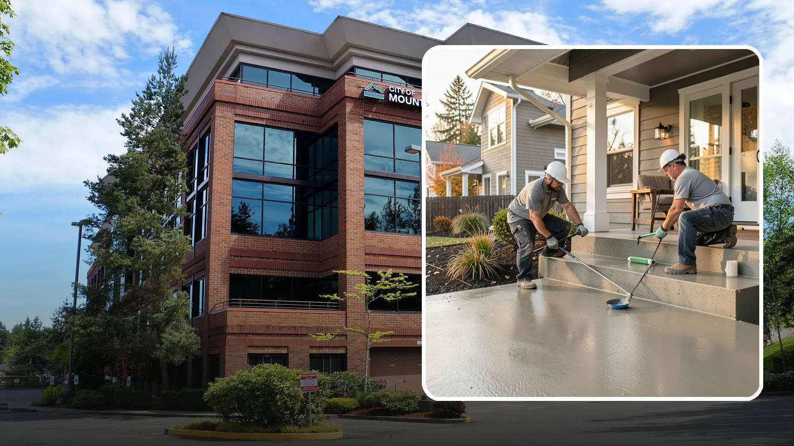 Front Steps Construction in Mountlake Terrace, Snohomish County, WA - Building safe, welcoming front entry steps engineered for solid footing in the Northwest's wet weather.