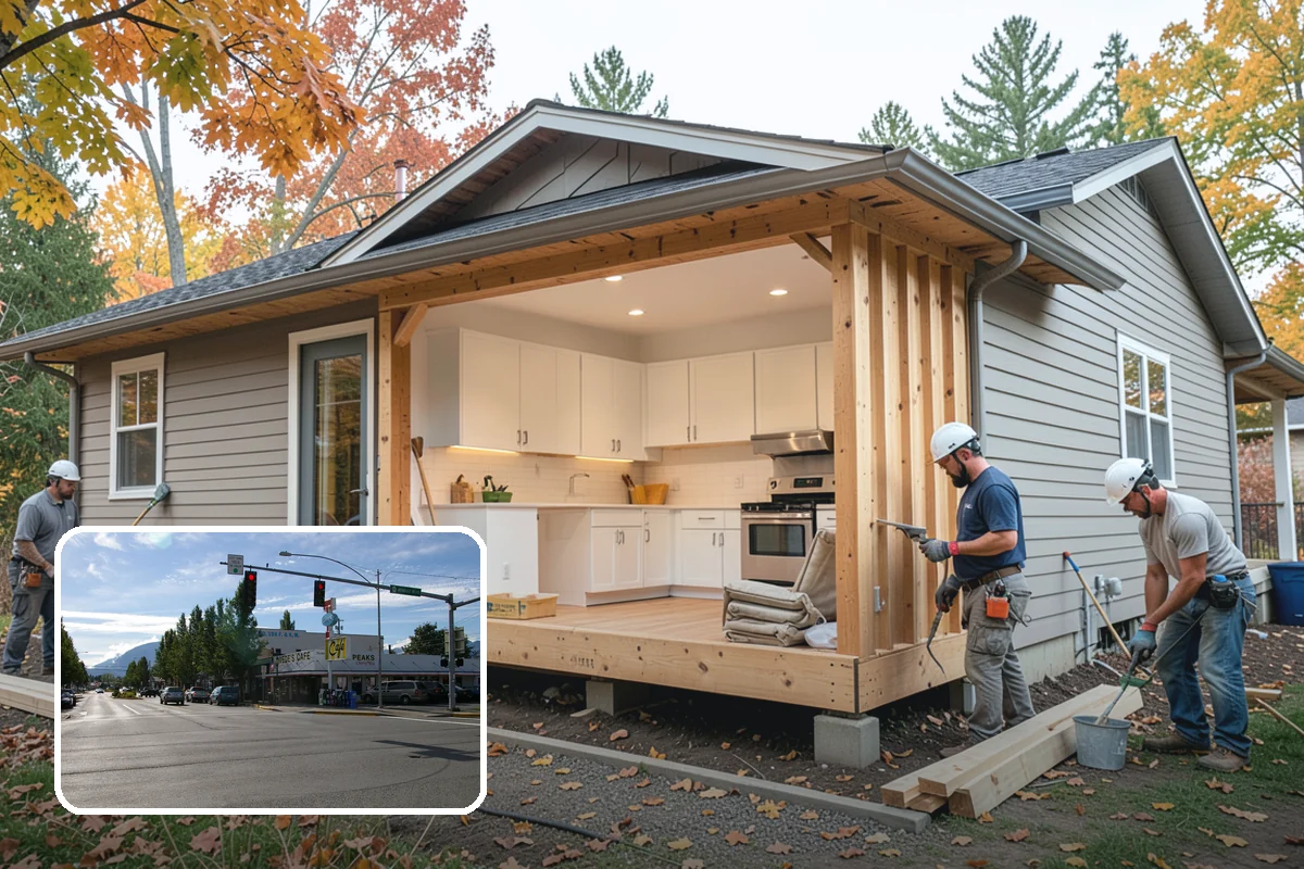Front Steps Construction in North Bend, King County, WA - Safe, code-compliant rise and run for daily use