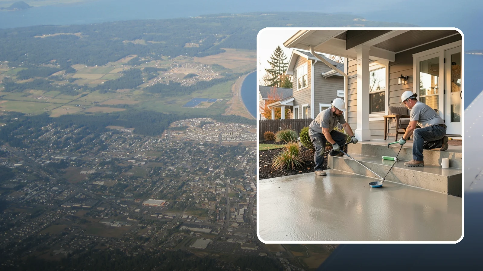 Front Steps Construction in Oak Harbor, Island County, WA - Building safe, welcoming front entry steps engineered for solid footing in the Northwest's wet weather.