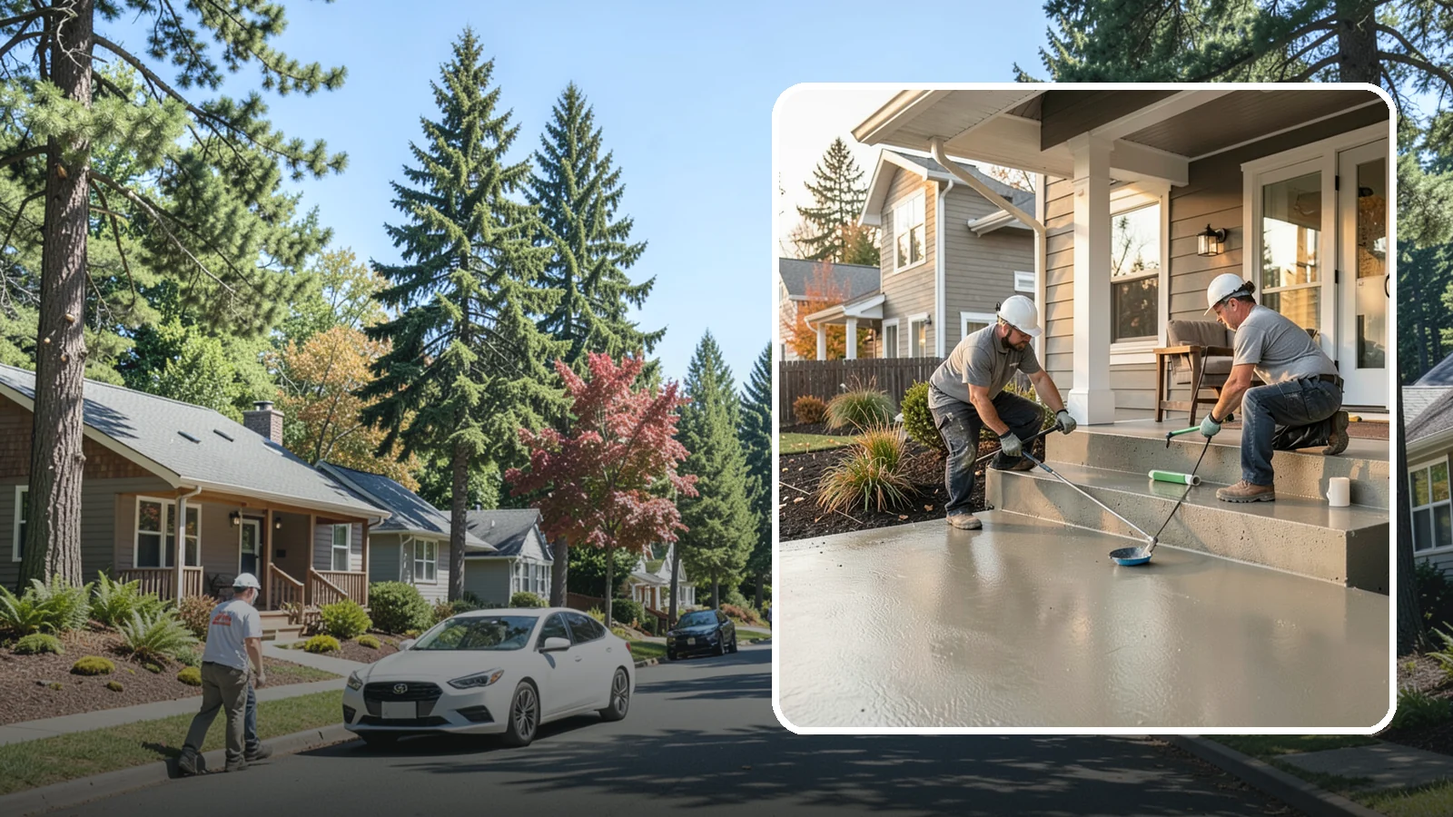 Front Steps Construction in Orting, Pierce County, WA - Building safe, welcoming front entry steps engineered for solid footing in the Northwest's wet weather.