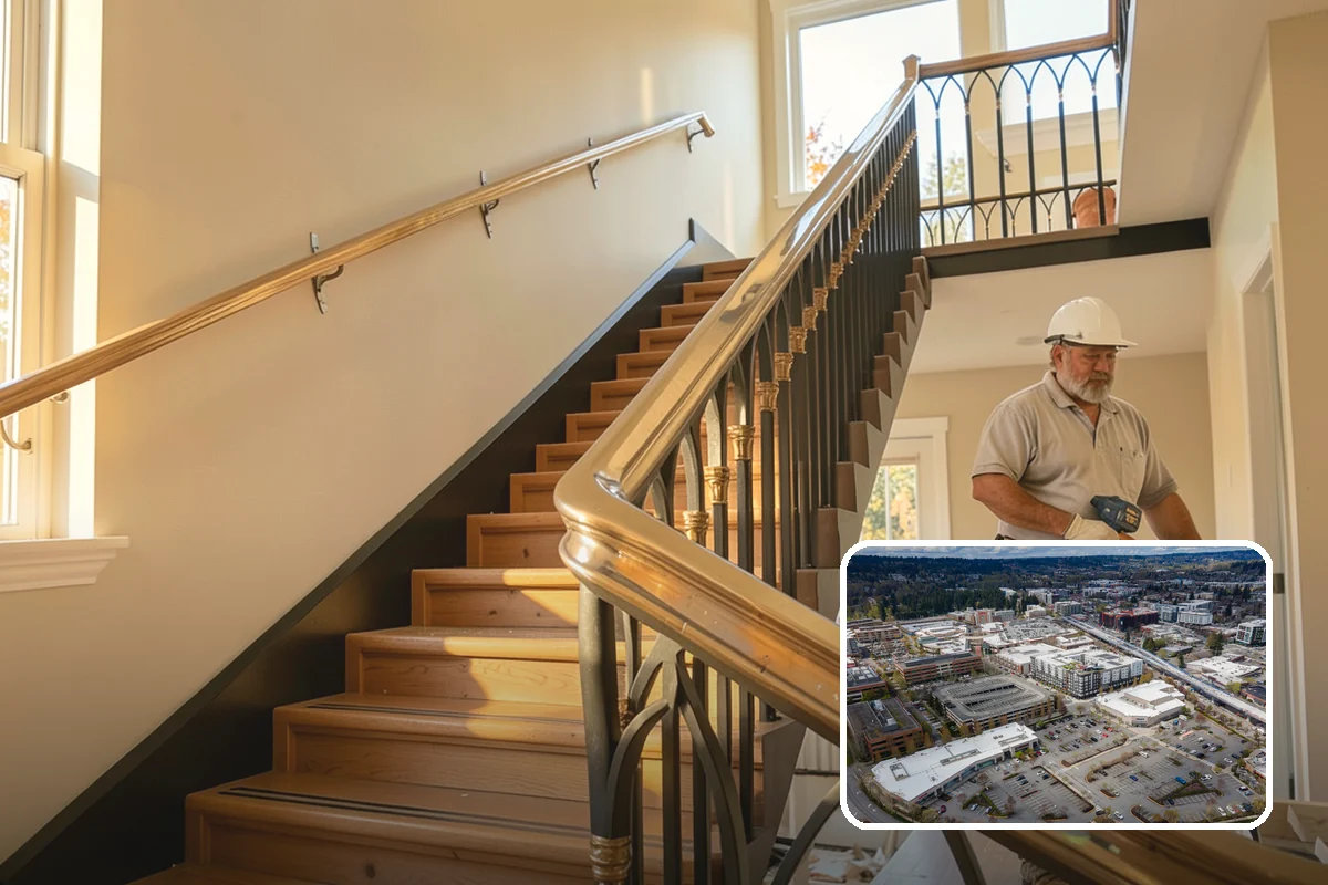 Front Steps Construction in Redmond, King County, WA - Safe, code-compliant rise and run for daily use