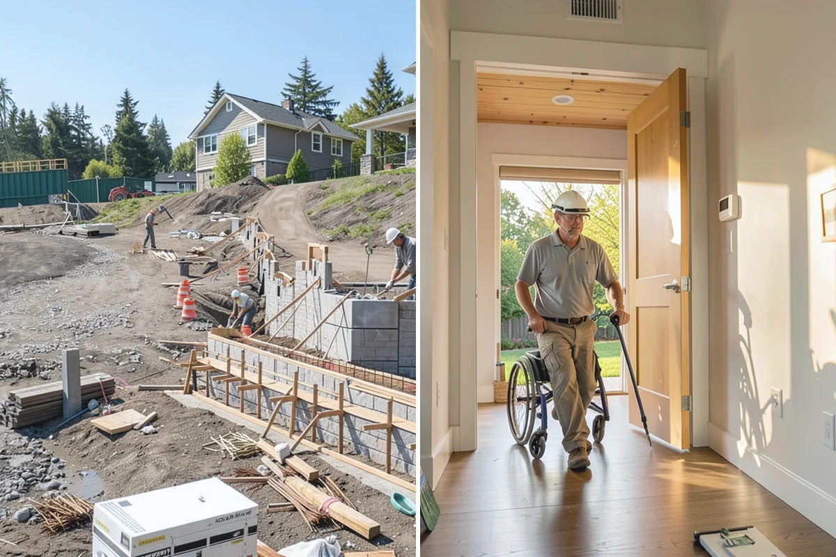 Front Steps Construction in Redmond, King County, WA - Assess the entry, grade, and required dimensions
