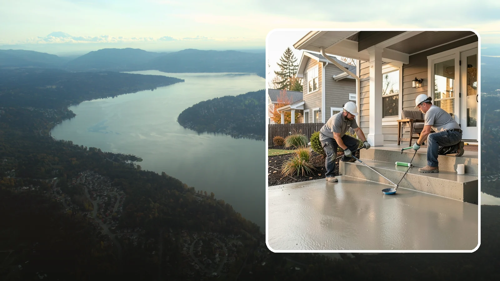 Front Steps Construction in Sammamish, King County, WA - Building safe, welcoming front entry steps engineered for solid footing in the Northwest's wet weather.