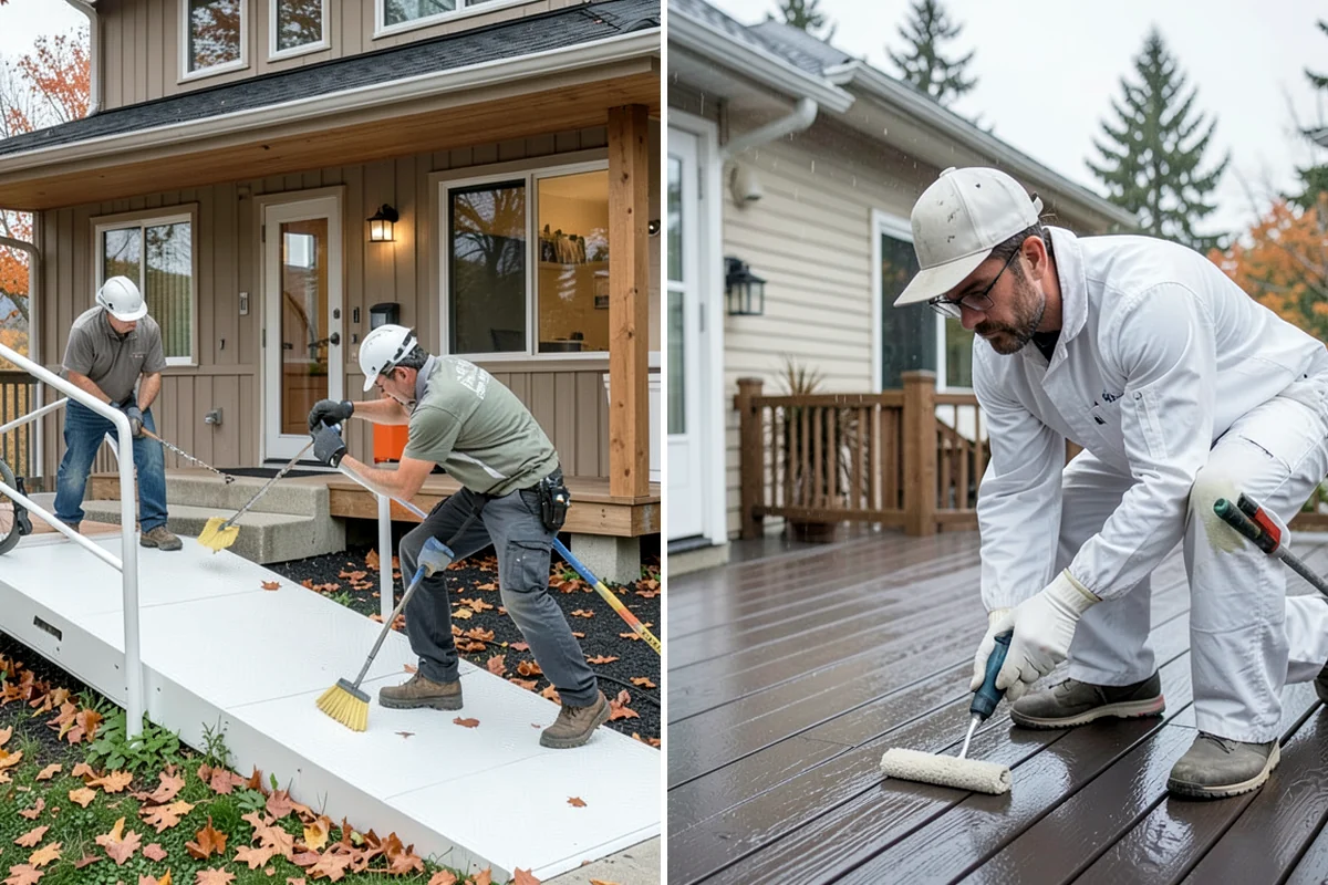 Front Steps Construction in SeaTac, King County, WA - Assess the entry, grade, and required dimensions