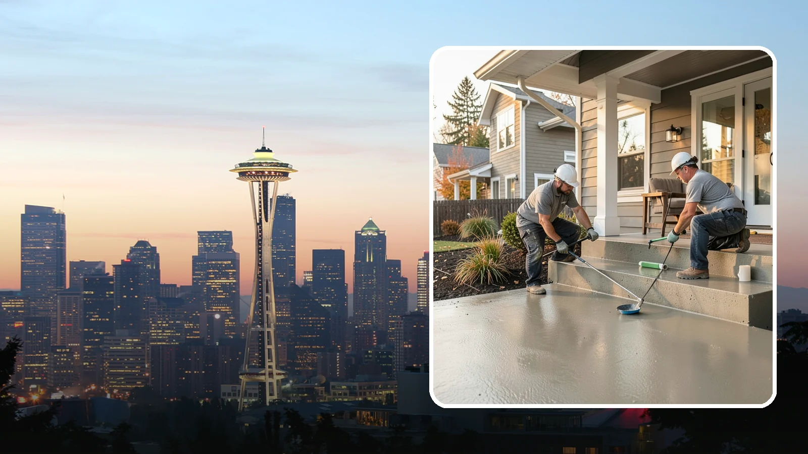 Front Steps Construction in Seattle, King County, WA - Building safe, welcoming front entry steps engineered for solid footing in the Northwest's wet weather.