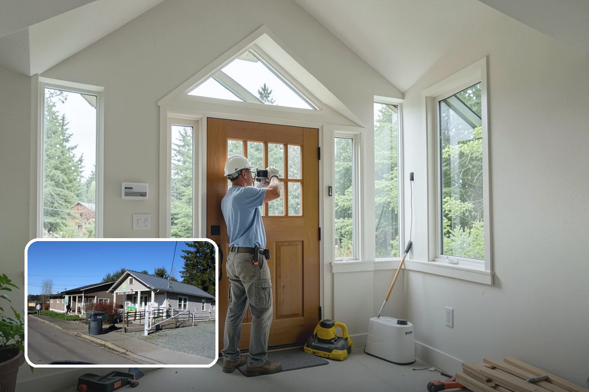 Front Steps Construction in South Prairie, Pierce County, WA - Safe, code-compliant rise and run for daily use