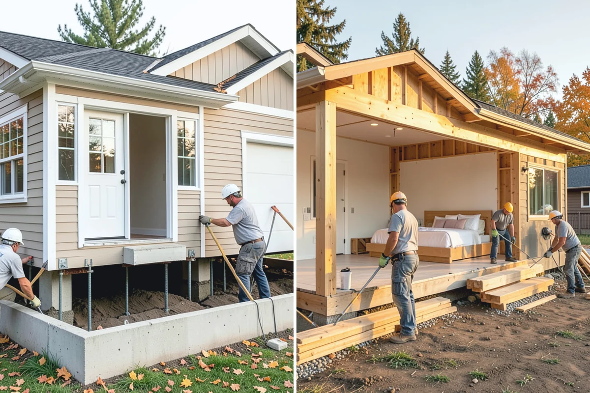 Front Steps Construction in South Prairie, Pierce County, WA - Assess the entry, grade, and required dimensions