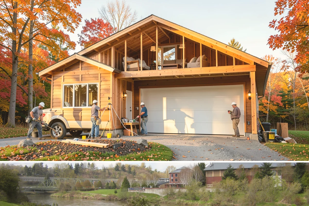 Front Steps Construction in Tukwila, King County, WA - Concrete and masonry steps cure best in dry, mild weather, so late spring through early fall is preferred.