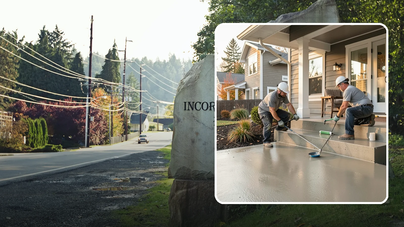 Front Steps Construction in Wilkeson, Pierce County, WA - Building safe, welcoming front entry steps engineered for solid footing in the Northwest's wet weather.
