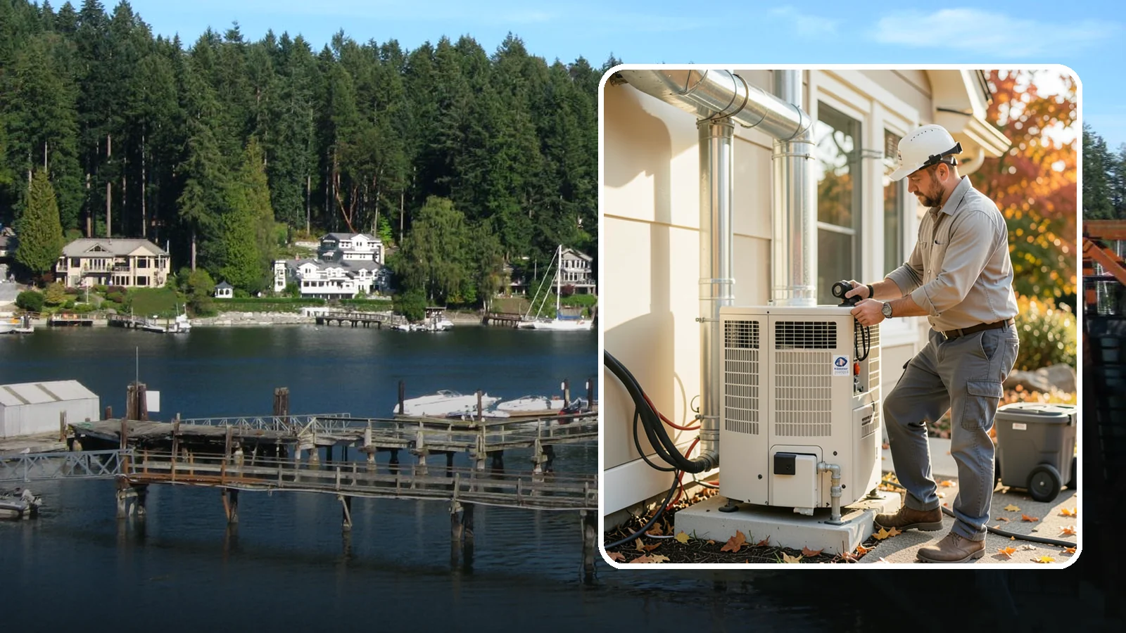 Furnace Installation in Gig Harbor, Pierce County, WA - We install and replace high-efficiency gas and electric furnaces sized correctly for your home's heating needs.