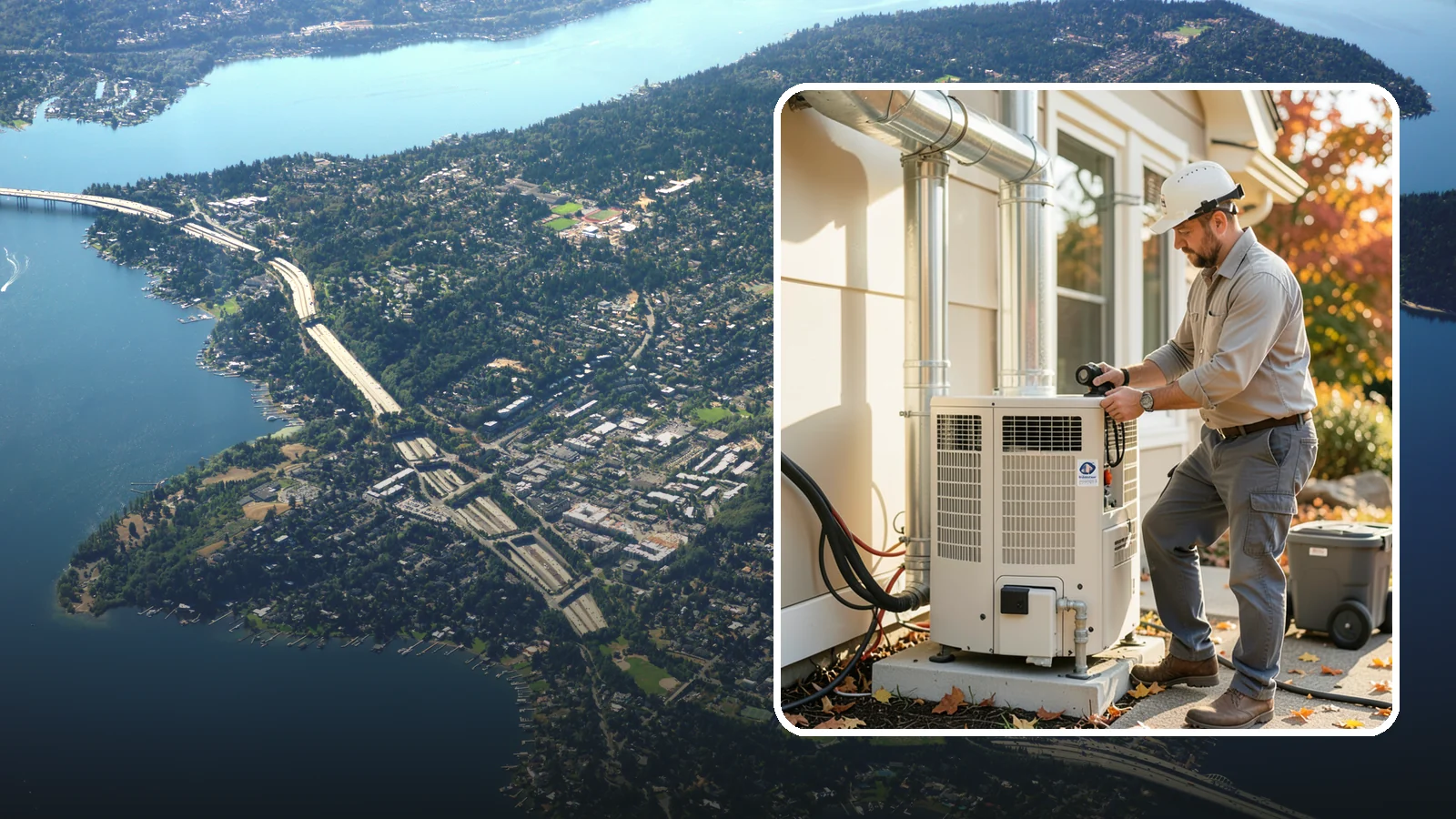 Furnace Installation in Mercer Island, King County, WA - We install and replace high-efficiency gas and electric furnaces sized correctly for your home's heating needs.