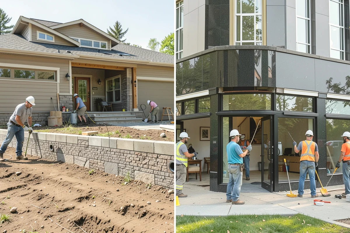 Gabion Retaining Wall in Burlington, Skagit County, WA - Assess drainage needs and lay out the wall base