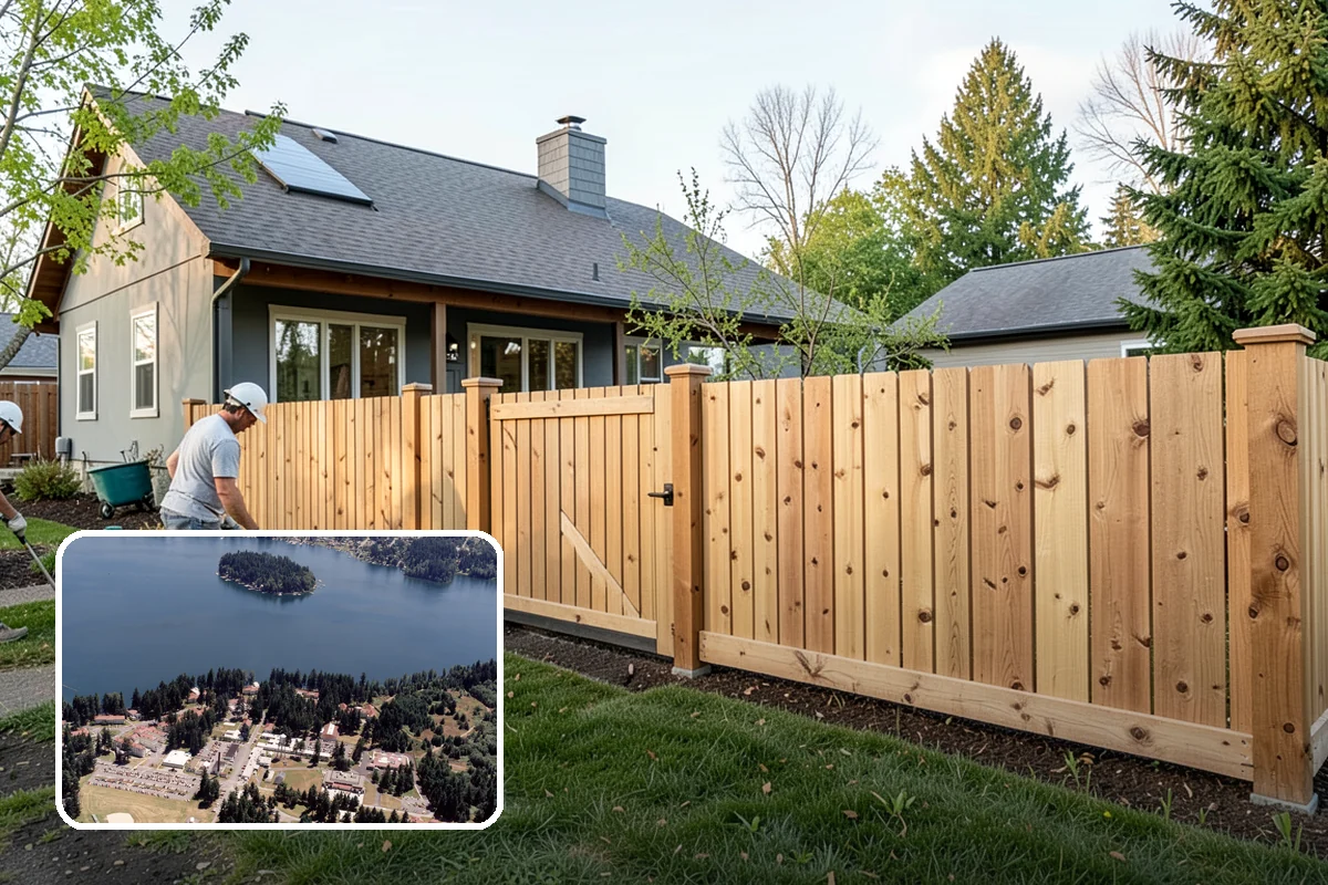 Gabion Retaining Wall in Lakewood, Pierce County, WA - Fully permeable, so water drains right through