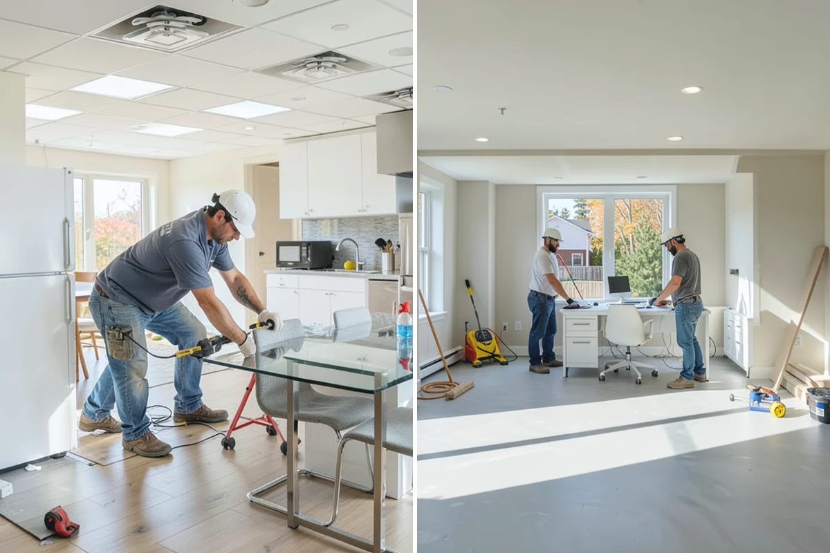 Galley Kitchen Remodel in Buckley, Pierce County, WA - Measure both runs and evaluate clearances