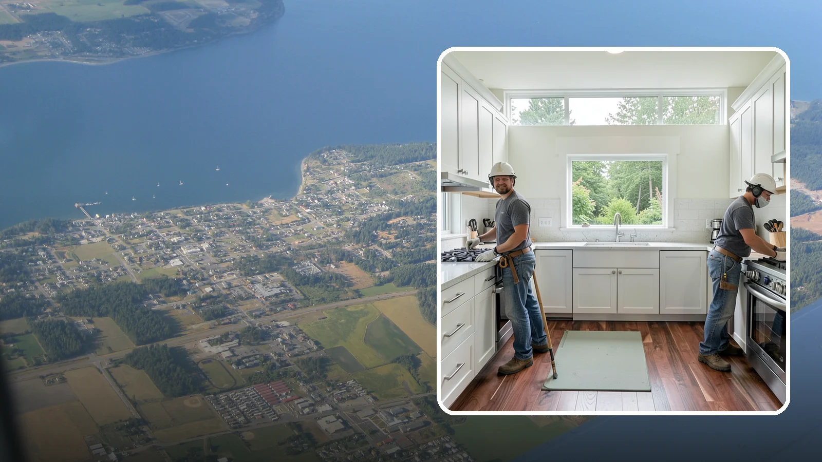 Galley Kitchen Remodel in Coupeville, Island County, WA - A galley kitchen remodel that streamlines the classic two-wall layout into an efficient, comfortable cooking corridor.