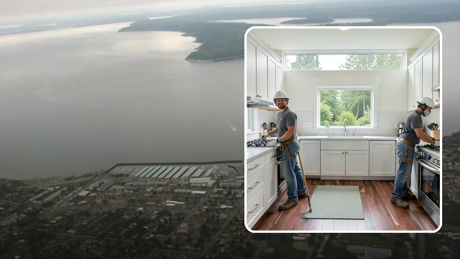 Galley Kitchen Remodel in Des Moines, King County, WA - A galley kitchen remodel that streamlines the classic two-wall layout into an efficient, comfortable cooking corridor.