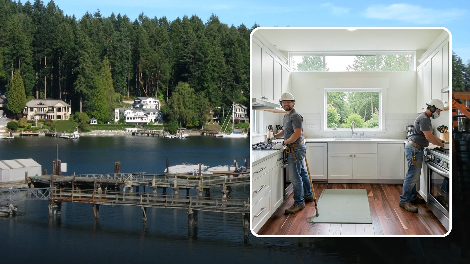 Galley Kitchen Remodel in Gig Harbor, Pierce County, WA - A galley kitchen remodel that streamlines the classic two-wall layout into an efficient, comfortable cooking corridor.