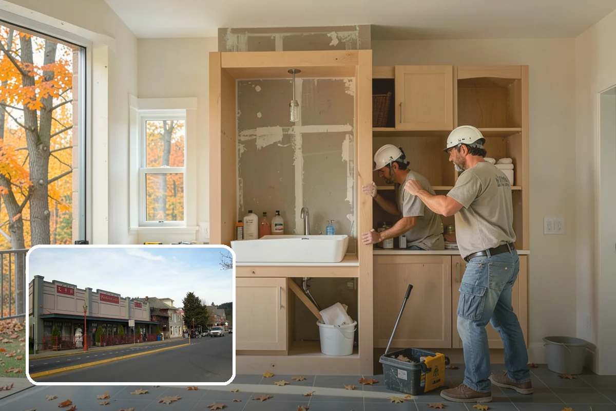 Galley Kitchen Remodel in Issaquah, King County, WA - Tightened workflow between parallel counters