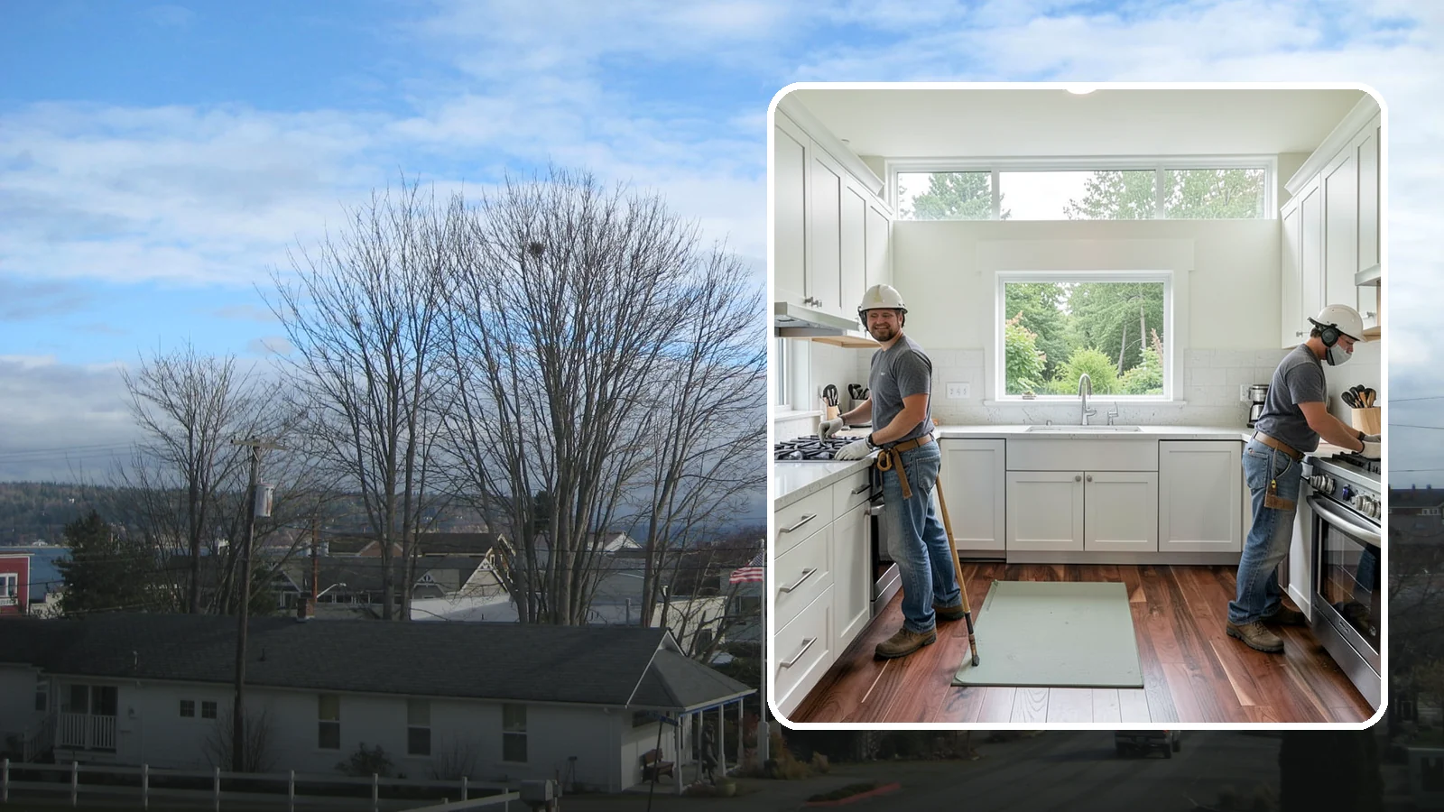 Galley Kitchen Remodel in Langley, Island County, WA - A galley kitchen remodel that streamlines the classic two-wall layout into an efficient, comfortable cooking corridor.