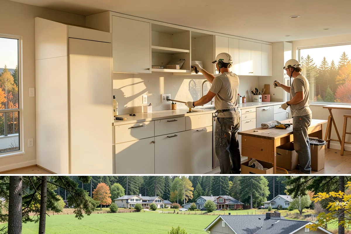 Galley Kitchen Remodel in Lyman, Skagit County, WA - Booking in early spring keeps this focused project on a tight schedule ahead of the busy summer months.