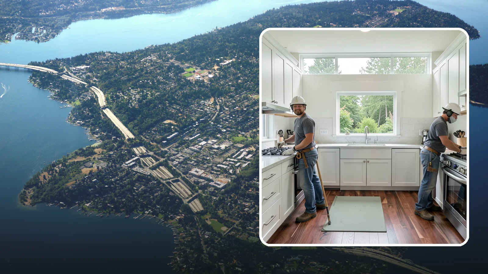 Galley Kitchen Remodel in Mercer Island, King County, WA - A galley kitchen remodel that streamlines the classic two-wall layout into an efficient, comfortable cooking corridor.