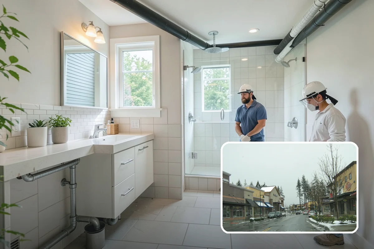 Galley Kitchen Remodel in Mill Creek, Snohomish County, WA - Tightened workflow between parallel counters