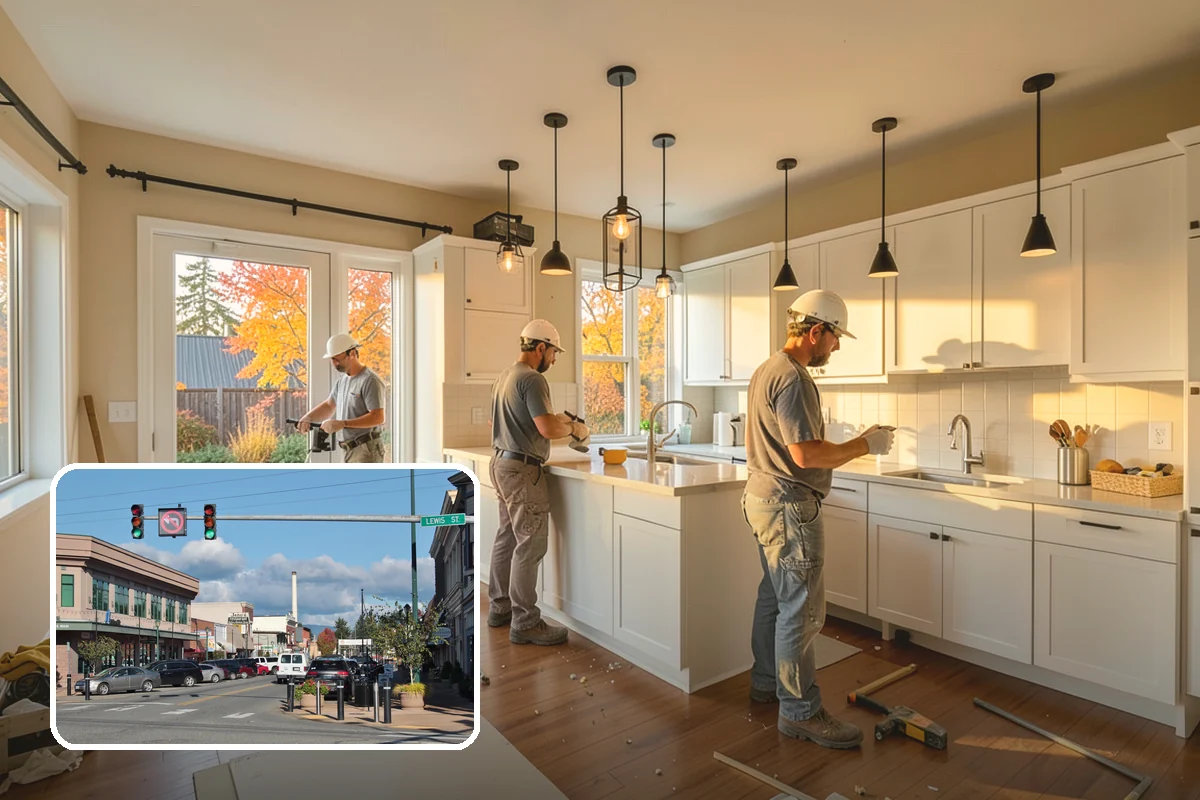 Galley Kitchen Remodel in Monroe, Snohomish County, WA - Tightened workflow between parallel counters