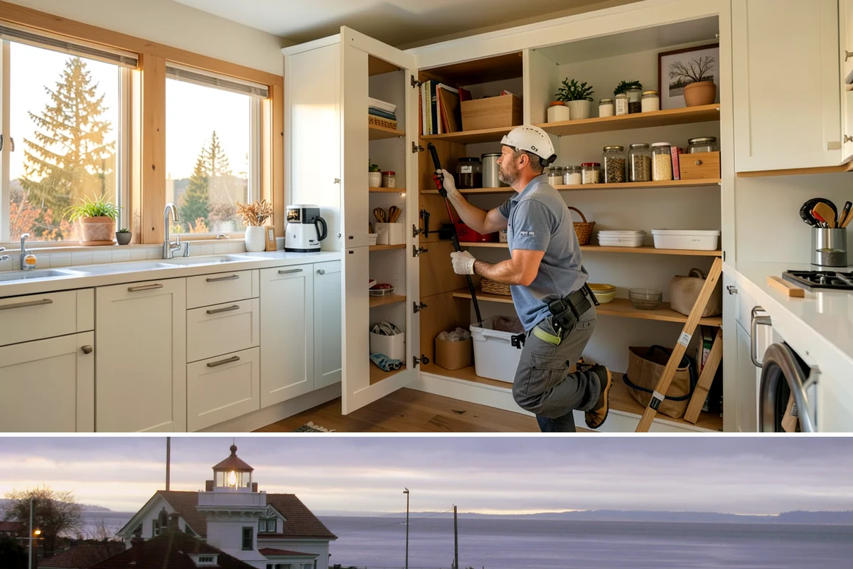 Galley Kitchen Remodel in Mukilteo, Snohomish County, WA - Booking in early spring keeps this focused project on a tight schedule ahead of the busy summer months.