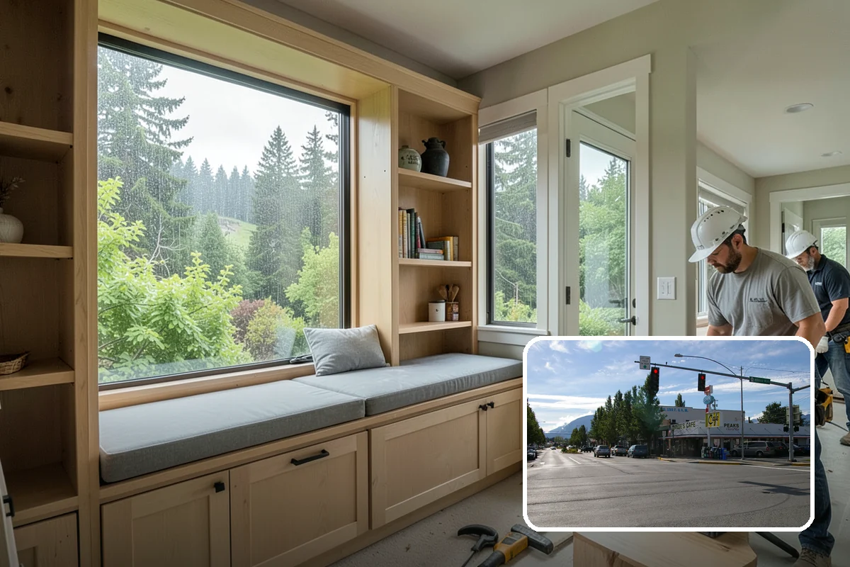 Galley Kitchen Remodel in North Bend, King County, WA - Tightened workflow between parallel counters