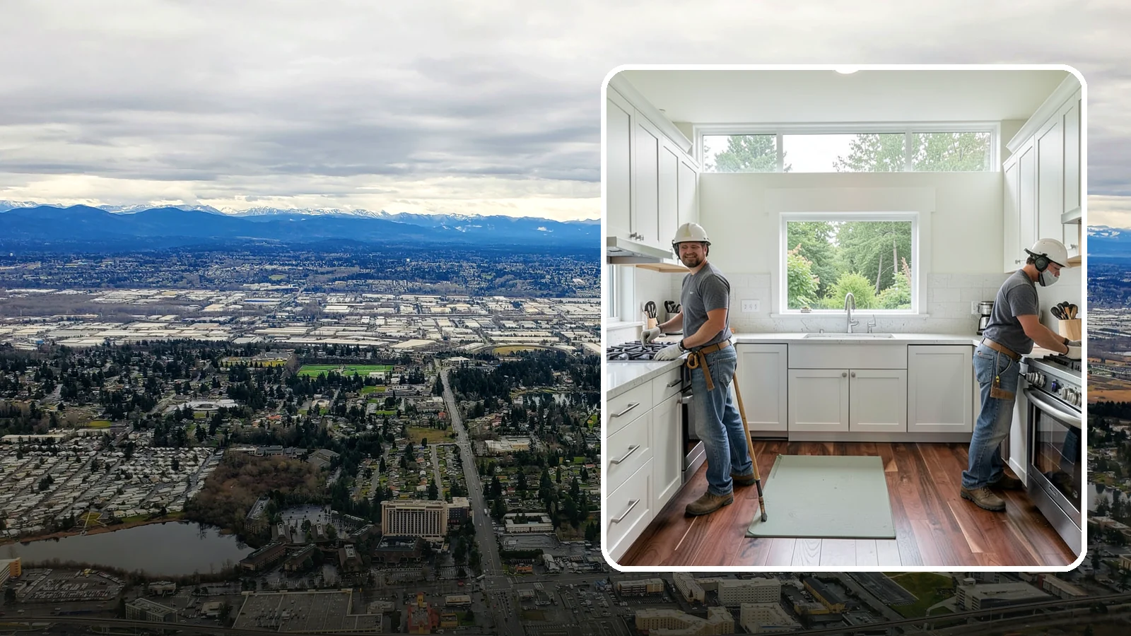 Galley Kitchen Remodel in SeaTac, King County, WA - A galley kitchen remodel that streamlines the classic two-wall layout into an efficient, comfortable cooking corridor.